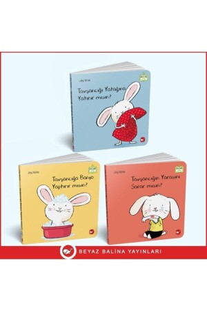 0-3 Yaş Resimli Interaktif Çocuk Kitapları Seti - Tavşancık Serisi BB9990001 - Beyaz Balina Yayınları