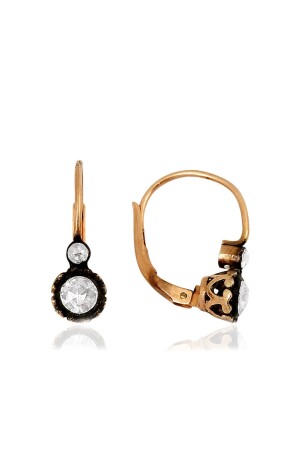 0. 50 Carat Diamond Earrings - Sembol Gold