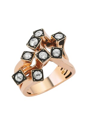 0. 57 Ct Diamond Cube Ring - Lilarote Pırlanta