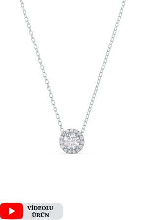 0 in Light Box. 30 Carat Solitaire Necklace f29s030vb6 - Crystal Diamond Zirconia