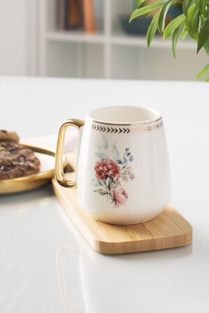 0078 - 1 Flower Patterned Gift Stylish Gold Gilded Single Porcelain Cup TYCMLBUZVN169088736410578 - ACAR