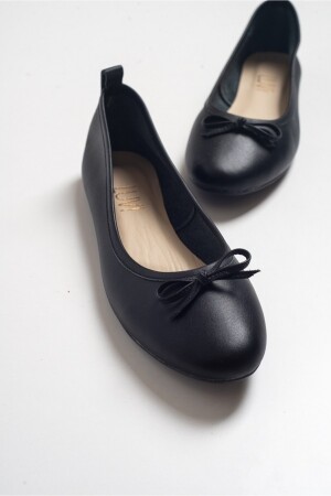01 Black Skin Damen-Ballerinas 63-01 - luvishoes