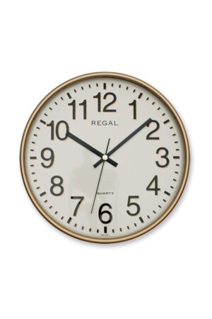 0252 GI Runde 26 cm vergoldete gerahmte Wanduhr R0252GI - Regal
