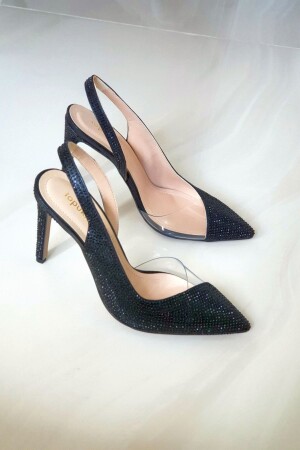 036 4169 Back Open Stone Sitiletto - Topukla Footwear
