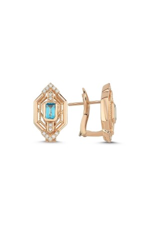 1-00 Carat Red Topaz Earrings - Pirlant