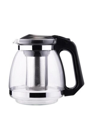 1-5 Lt Borasilicate Glass Teapot with Steel Strainer Heat Resistant Glass Teapot Herbal Tea Infuser - Lotus Plus