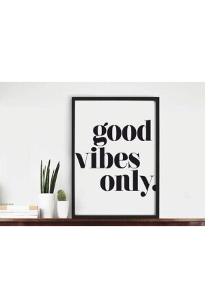 1 Adet Good Yazılı Ahşap Mdf Çerçeve Görünümlü Mdf Tablo - Leprikon