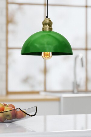 1 Kugel Metal Pendant Lamp Chandelier Kitchen Office Hall Green Metal Green 23 x 13 61-70 cm Kitchen Modern E27 AAG999AH020 - Genel Markalar