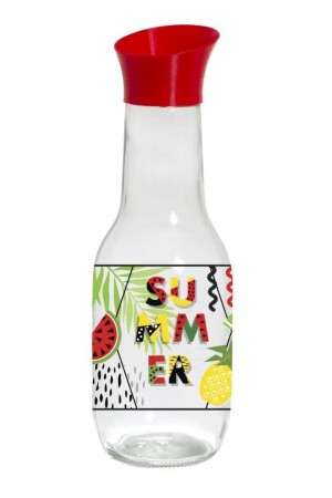 1 Lt Summer Patterned Carafe Water Bottle E111652-001 - Herevin