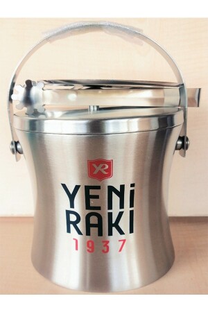 1 Metal Ice Bucket with Tongs Gift EK20224272 - Paşabahçe