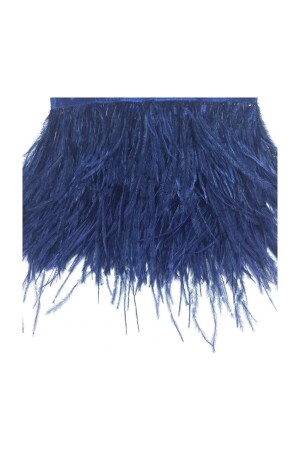 1 Meter Ostrich Feather Dark Blue 12 cm - Can