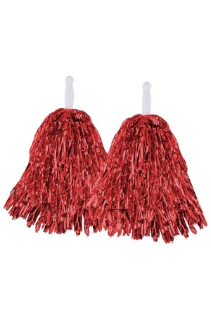 1 Pair of Red Pom Pom 23 April Celebration Pompom - Patladı Gitti