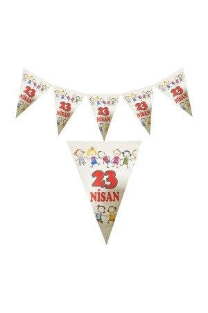 1 Piece 23 April Flag Pennant - 23 April Decorations - Parti Dolabı