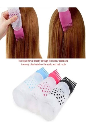 1 Practical Hair Care Oil Application Apparatus with Comb to Hair Roots Hair Dyeing Bottle - İndirim Pro