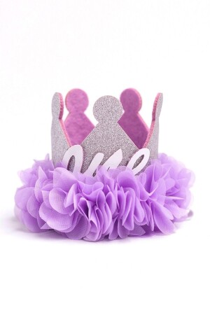 1 Year Old Queen Birthday Crown - Lilac - Le Mabelle