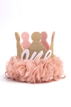 1 Year Old Queen Birthday Crown - Powder - Le Mabelle