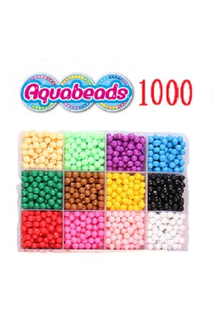 مجموعة من المكروسات 10 ألوان 1000 قطعة ميكروسات المائية 15 ألوان 1200 - Aqua Beads