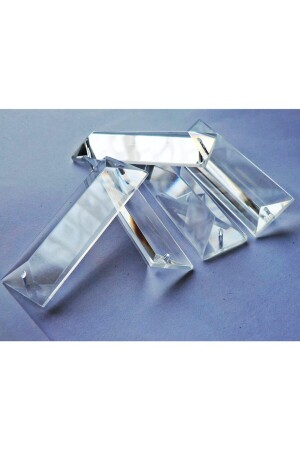10 Cm Size Single Hole Glass Chandelier Stone. (10 Pieces - Transparent Color) - Avizemoda