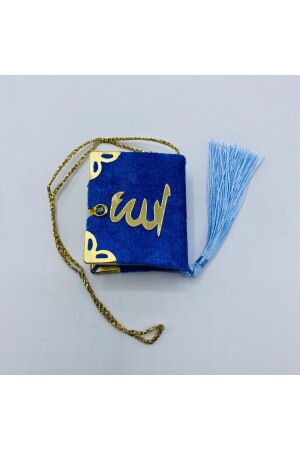 10 Gift Velvet Covered - Hanging - Mini Quran with Inscriptions - LenaToptan