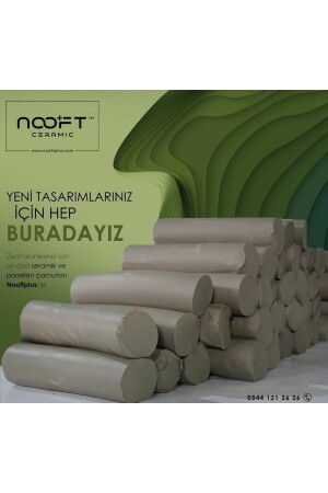 10 Kg White Ceramic Mud Vacuum BNSÇ2 - Nooft Seramik