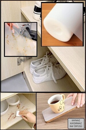 10 Meters Transparent Shelf Cover Non-Slip Anti-Slip Cover Inside Cabinets and Drawers - 45x10 Mt 45cmx10 meters - wise tree