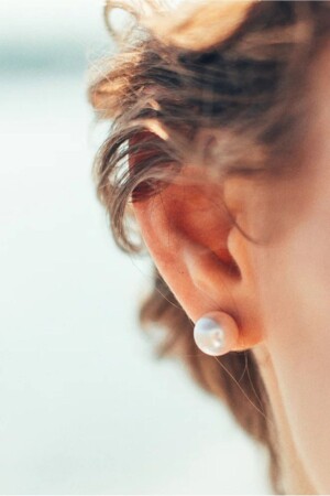 10 mm Single Pearl Earring Original Water Pearl Earring Single Ball Pearl Earring - Mu Minamu