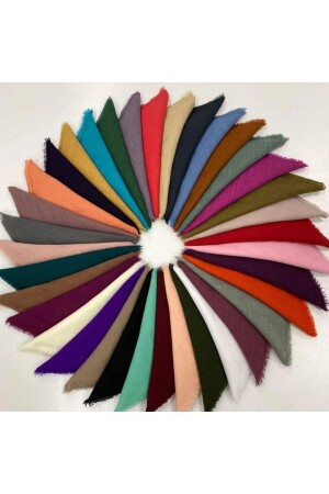 10 PCS FLAMMED COTTON GIFT SCARF MIXED COLOR - Bursa Yemenisi