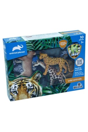 10 Piece Animal Set in Box - Wild Animals - Vardem