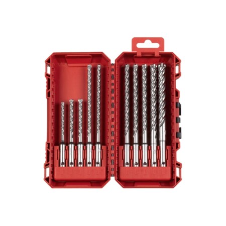 10-piece drill bit set MILWAUKEE SDS+ MX4 - Milwaukee Accessories