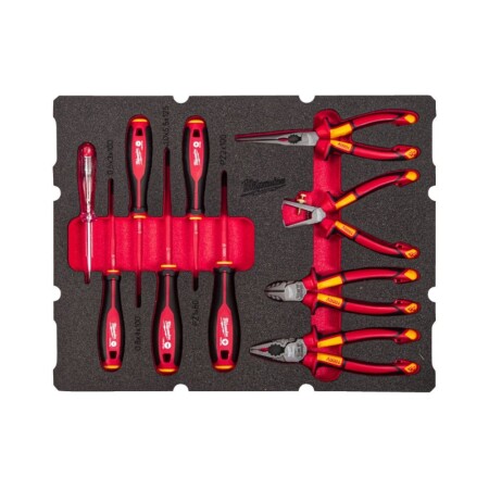 10-piece electrician's set for MILWAUKEE Packout drawer - Milwaukee Packout