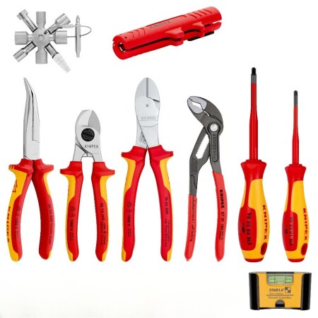 10-piece electrician's tool set KNIPEX 002090V01 - Knipex