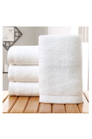 10 Pieces Hotel Towel Cotton 50x90cm White Hand Towel Hair Towel HVL2 - Muba