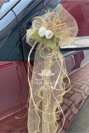 10 Pieces Wedding Car Ornament Bridal Car Convoy Ornament & Bundle Ornament - Ecrin Tuhafiye Hobi