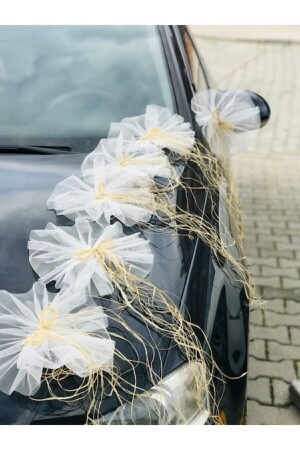 10 Pieces Wedding Car Ornament Bridal Car Convoy Ornament Bundle Ornament Dowry Ornament - Aker Hediyelik