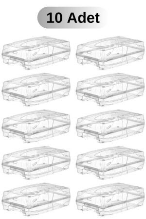 10 Pieces - Women's and Men's Shoe Box Transparent Shoe Storage Box - Esti