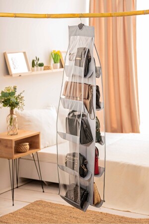 10-Pocket In-Closet Bag and Shoe Organizer Anthracite - Serstil