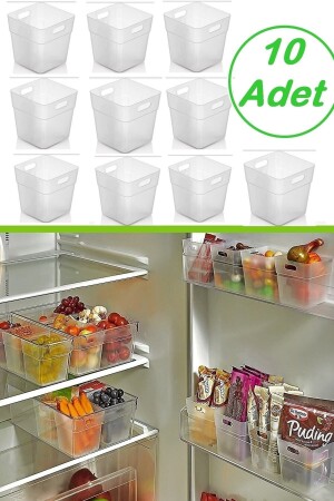 10 Stück Kühlschrank-Innen-Organizer, Kühlschrank-Innen-Organizer und Badezimmer-Organizer - Kitchen Beauty