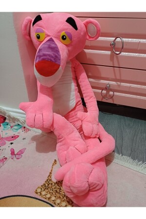 (منز) - (بانتر) الوردي 100 سم (بانتر) الوردي (بالش) 1 متر (لعبة) بالخليط (المنحرفات) - Pink Pather
