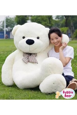 100-120 Cm Plush Teddy Bear with Bow Tie - Bubblebear