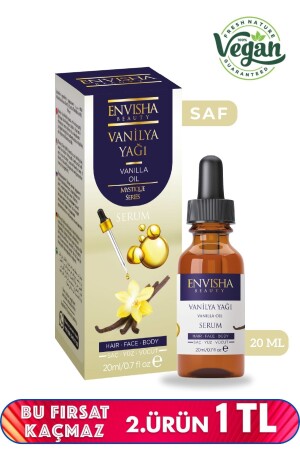 زيت منز فانيلا 100% زيت نباتية طبيعي زيت فانيلا 20 مل - Envisha Beauty