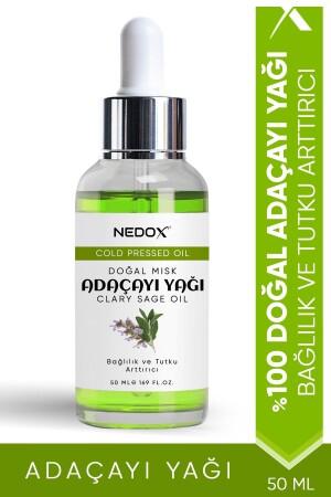 زيت كلاري ساج 100% طبيعي تعزيز الالتزام والشغف زيت كلاري ساج 50 مليل NDXMSKCY01 - NEDOX