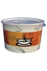 100 Adet Kapaklı Karton Çorba Kasesi 16 Oz. 90009-100 - Genel Markalar