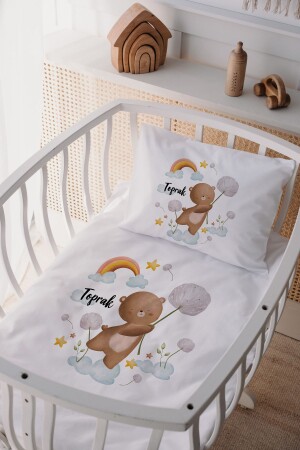 100 % Baumwollsatin Mother Yani Kinderbettbezug-Set LLBANY44 - Lilabio