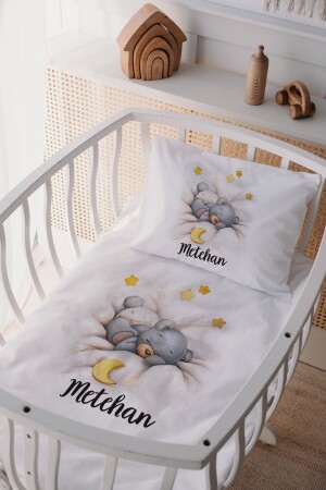 100 % Baumwollsatin Mother Yani Kinderbettbezug-Set LLBANY65 - Lilabio