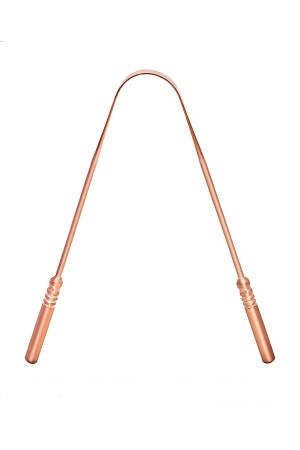 100% Copper Tongue Scraper Cleaning Apparatus Yoga Tongue Scraper Stick Universal Cleaner Scraper - Soillium