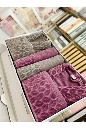 100% Cotton 8 Piece Women-Men Family Bathrobe Set Nurpak Bathrobe Set - Nurpak