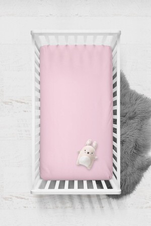100% Cotton Combed Fitted Sheet - Pink - 70x140 - Wheeppo