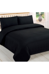100% Cotton Double Black Duvet Cover Set SYNT - GİZZEV