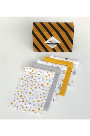 100% Cotton Double Layer Muslin Fabric 5 Pack Baby Shoulder, Sweat Cloth 20x50 Cm FG-331 - FG Store