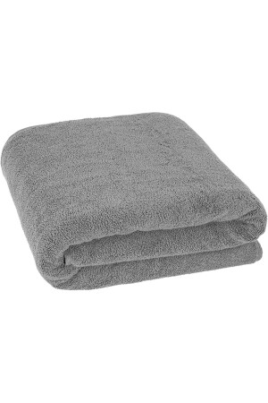 100% Cotton Gray Bath Towel Extra Soft Beach Towel 70x140 Cm 400 Gr 004 - KAYABEY